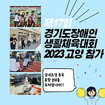제17회 경기도장애인생활체육대회 2023 고양 용인시 실…