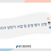 2019년 상반기 사업 및 운영 평가 진행