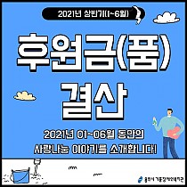 2021년 상반기 후원금(품) 결산